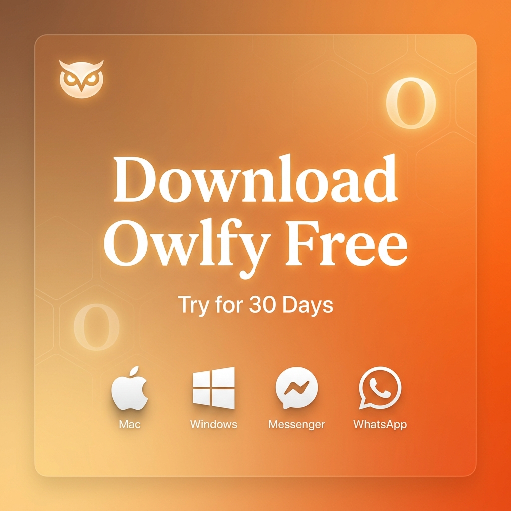 免费下载 Owlfy AI 语音助手 —— Mac、Windows、微信移动端 30 天试用